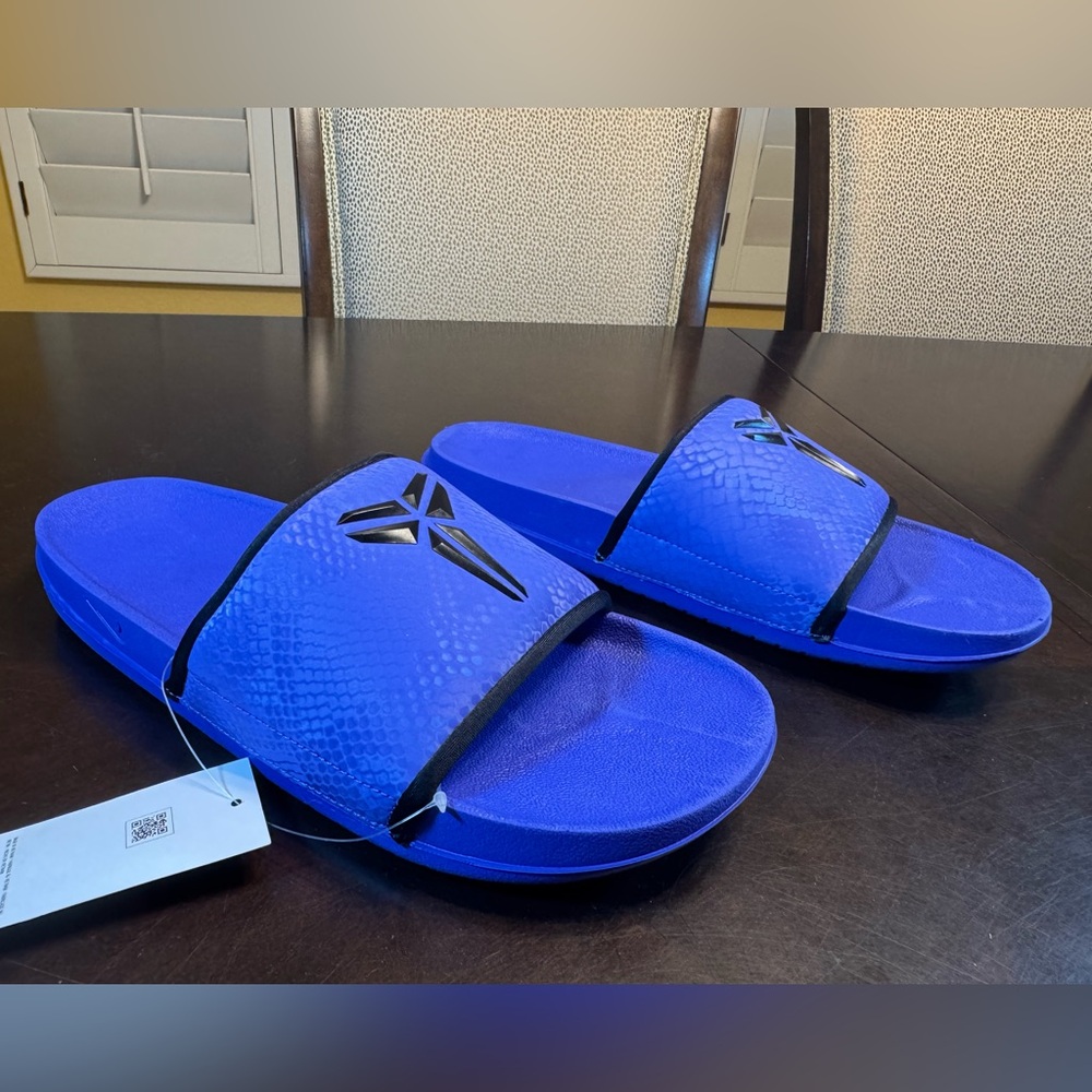 New Nike Kobe Slides Sandals Purple Black - Picture 5 of 16